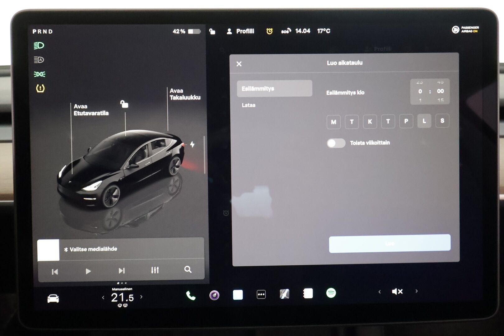 TESLA MODEL 3 2023 Long Range Dual Motor - | ACC | ILP | Matrix | Ryzen | Lasikatto | Muistipenkki | Sähkönahat | Premium audio | P.kamera | Autosteer | 2x renkaat aluin | ALV | 
