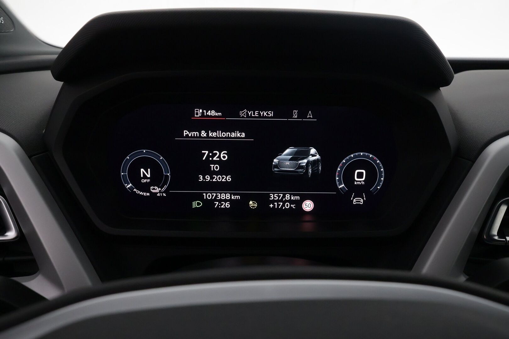 AUDI Q4 E-TRON 2023 45 E-Tron Quattro Proline - | ACC | Koukku | ILP | LED | Sonos | P.kamera | Sporttipenkit | Digimittaristo | Ratinlämmitys | Keyless | Apple&Android | Kahdet Renkaat | Merkkihuollettu |