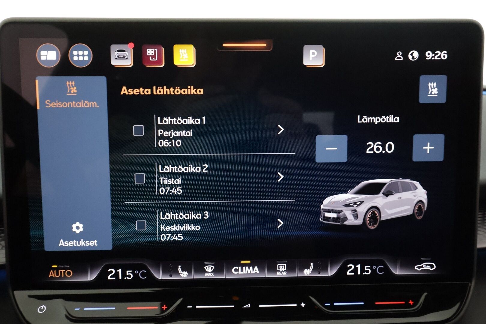 CUPRA Terramar 2025 1.5 eTSI 110 kW MHEV DSG - | ACC | Webasto | Koukku | P. Kamera | Puolinahat | Digimittaristo | Ratinlämmitys | Keyless | Apple&Android | Kahdet Cupran vanteet
