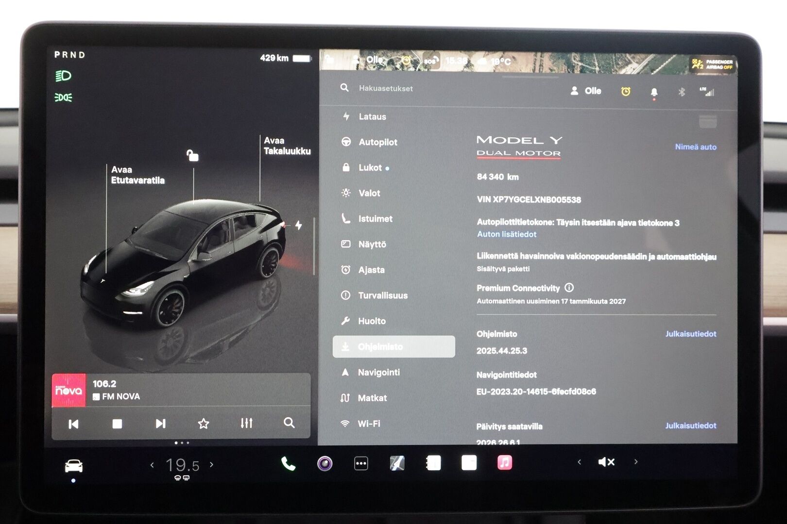 TESLA MODEL Y 2022 Performance Dual Motor - | ILP | Koukku | ACC | Lasikatto | Matrix-LED | P.Kamera | Muistipenkki | Premium Audio | Navi | Kaistavahti | Keyless | Kahdet renkaat |
