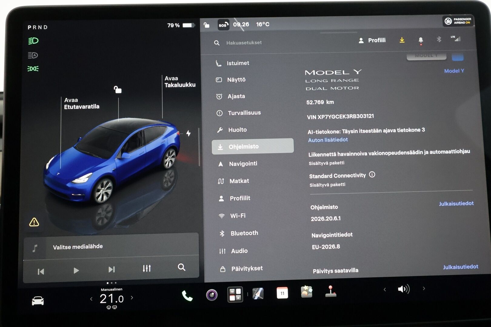 Tesla Model Y 2024 Long Range - | ACC | ILP | Matrix | Ryzen | Premium Audio | Lasikatto | Sähkönahat | Muistipenkki | Autosteer | P.kamera | Lämm. ratti | Keyless | 