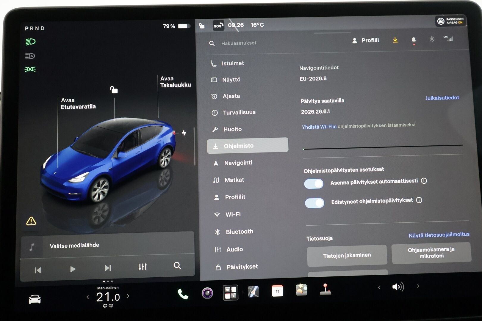 Tesla Model Y 2024 Long Range - | ACC | ILP | Matrix | Ryzen | Premium Audio | Lasikatto | Sähkönahat | Muistipenkki | Autosteer | P.kamera | Lämm. ratti | Keyless | 