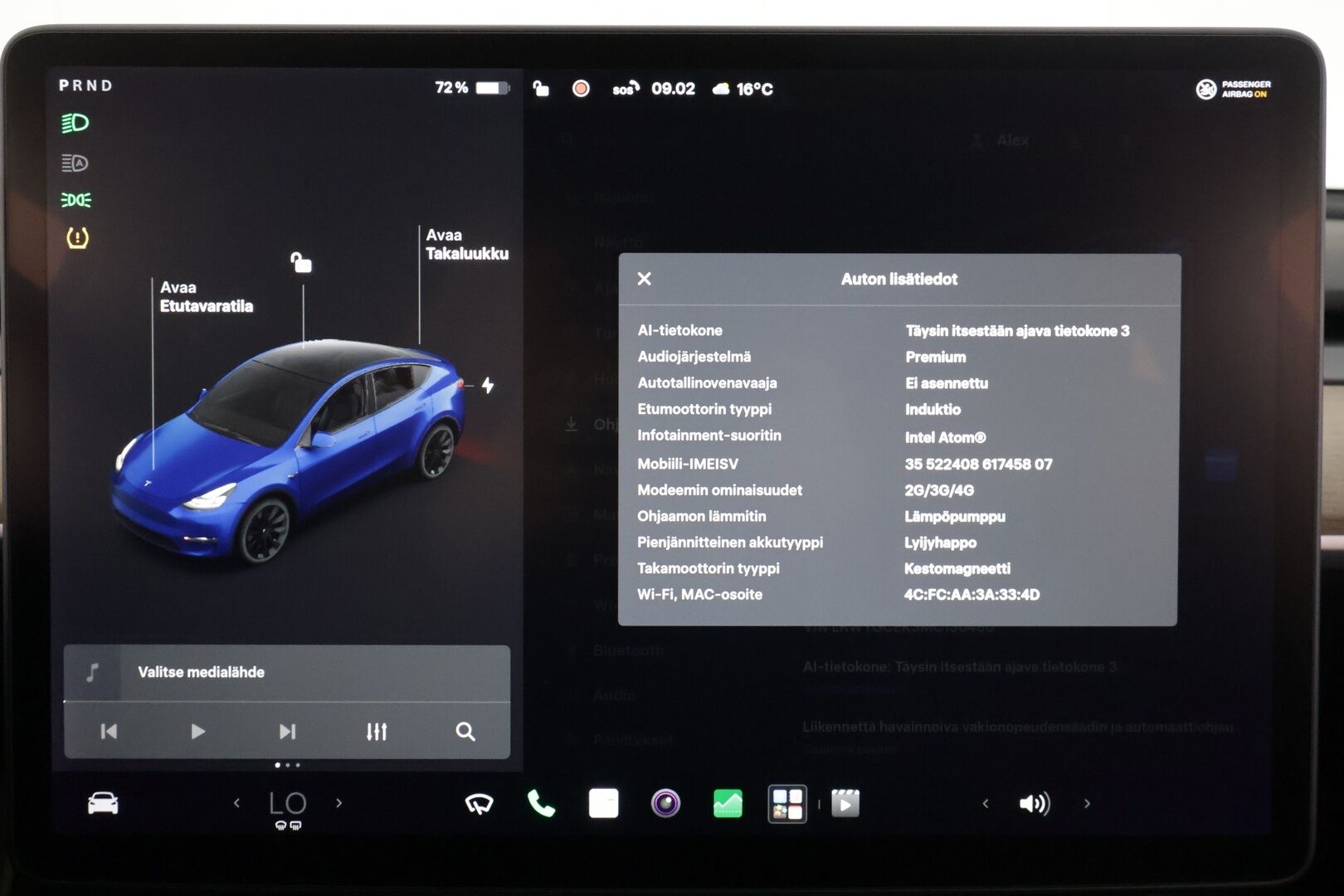 Tesla Model Y 2021 Long Range - | ILP | Lasikatto | ACC | Matrix-LED | P.Kamera | Muistipenkki | Premium Audio | Navi | Kaistavahti | Keyless | 2x Latauskaapelit | Kahdet renkaat |  