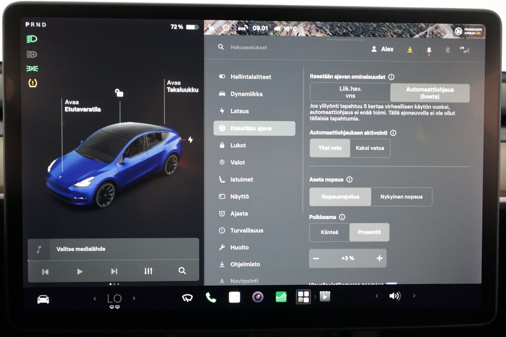 Tesla Model Y 2021 Long Range - | ILP | Lasikatto | ACC | Matrix-LED | P.Kamera | Muistipenkki | Premium Audio | Navi | Kaistavahti | Keyless | 2x Latauskaapelit | Kahdet renkaat |  
