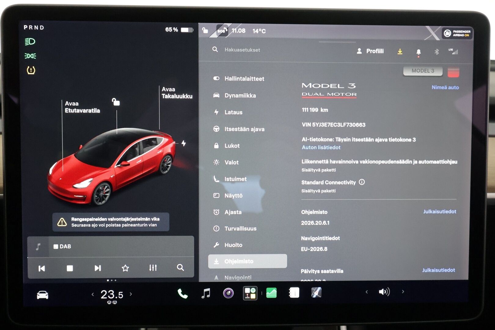 TESLA MODEL 3 2020 Performance - | ACC | LED | P.Kamera | Lasikatto | Muistipenkki | Premium Audio | Navi | Kaistavahti | Keyless | 