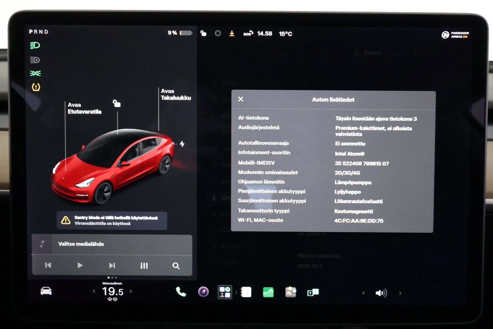 TESLA MODEL 3 2021 Standard Range Plus - | ACC | ILP | EAP | Refresh | Lasikatto | Matrix-LED | Muistipenkki | Sähkönahat | P.kamera | Aidot p.tutkat |  2x renkaat aluin | ALV | 