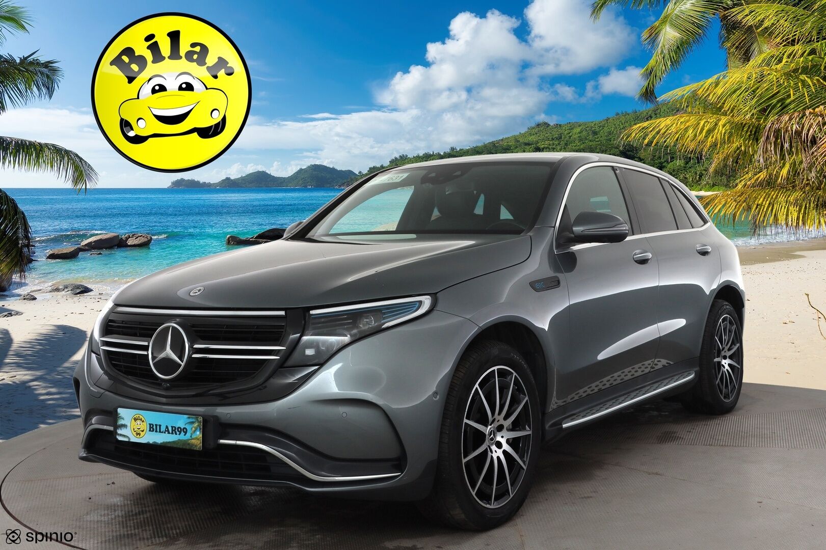 MERCEDES-BENZ EQC 2022 400 4MATIC Business AMG - | Distronic+ | Koukku | Lisälämmitin | Lasikattoluukku | Widescreen | HUD | LED | 360-Kamera | Muistipenkit | Koti&Kauppalaturi |