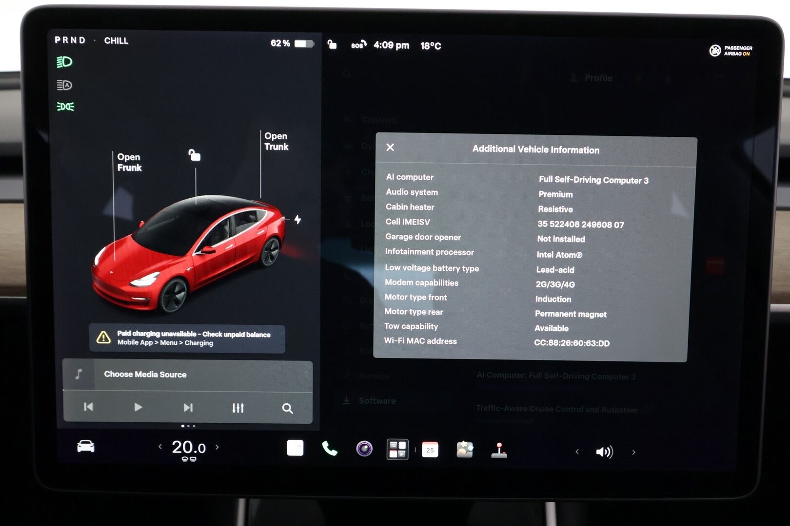 Tesla Model 3 2020 Long Range - | Koukku | LED | P.Kamera | Lasikatto | ACC | Muistipenkki | Premium Audio | Navi | Kaistavahti | Keyless | 