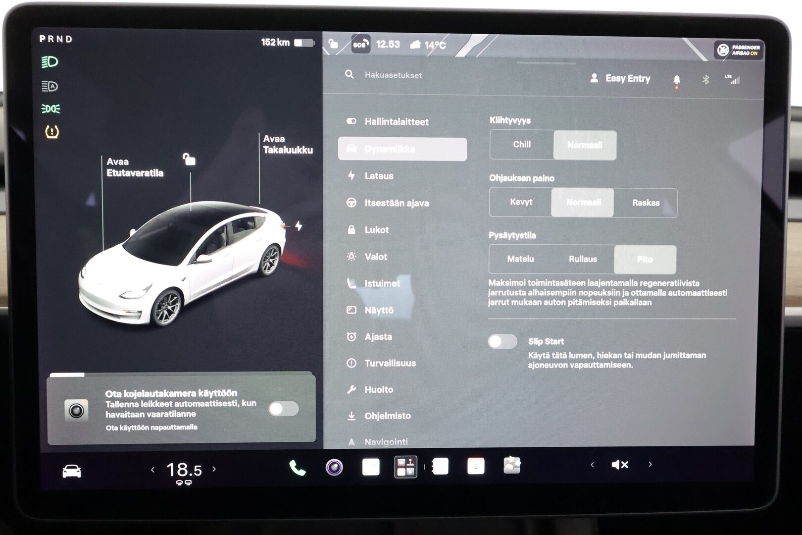 Tesla Model 3 2021 Standard Range Plus - | ILP | ACC | Lasikatto | Matrix-LED | P.Kamera | Muistipenkki | Premium Speakers | Navi | Kaistavahti | Keyless | 2x Latauskaapelit | Kahdet renkaat |