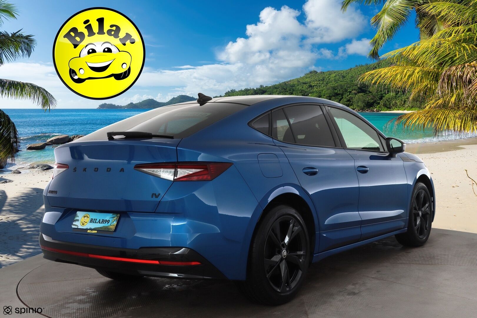 SKODA ENYAQ 2023 RS 4x4 220kW - | ACC | ILP | Koukku | Canton | Lasikatto | DCC | HUD | Muistinahat hieronnalla | Matrix | P.kamera | Travel Assist | Side Assist | 2x alut |