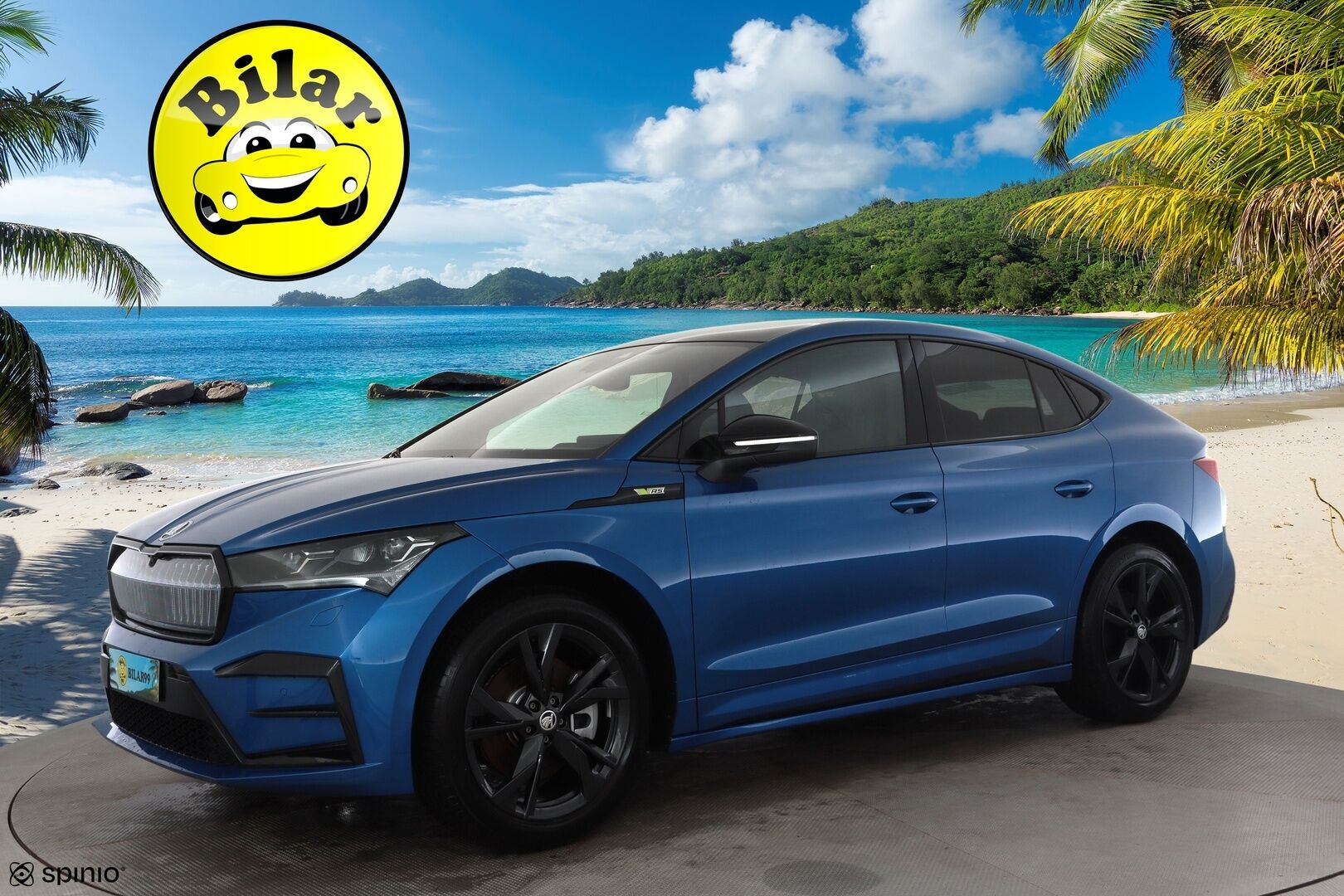 SKODA ENYAQ 2023 RS 4x4 220kW - | ACC | ILP | Koukku | Canton | Lasikatto | DCC | HUD | Muistinahat hieronnalla | Matrix | P.kamera | Travel Assist | Side Assist | 2x alut |
