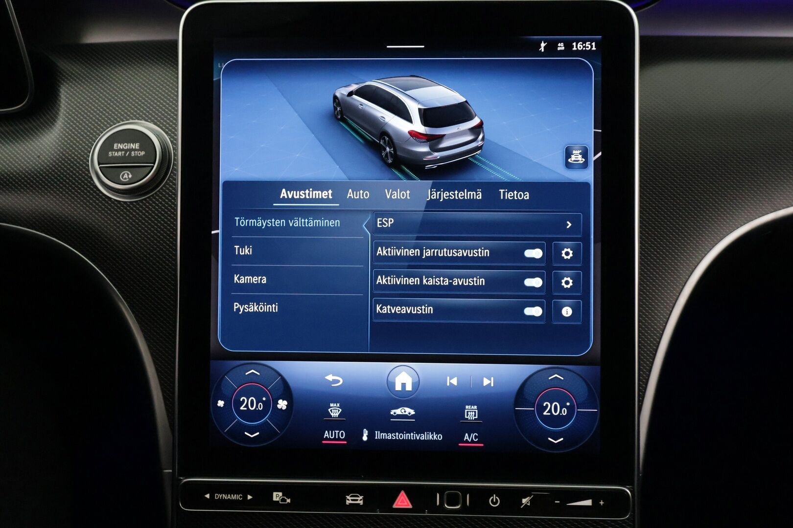 Mercedes-Benz C 2022 220 d A Business - | Distronic Pro | Koukku | LED | Osasähköt | P.Kamera | Puolinahat | Apple&Android | - KORKO VAIN 3,99 %