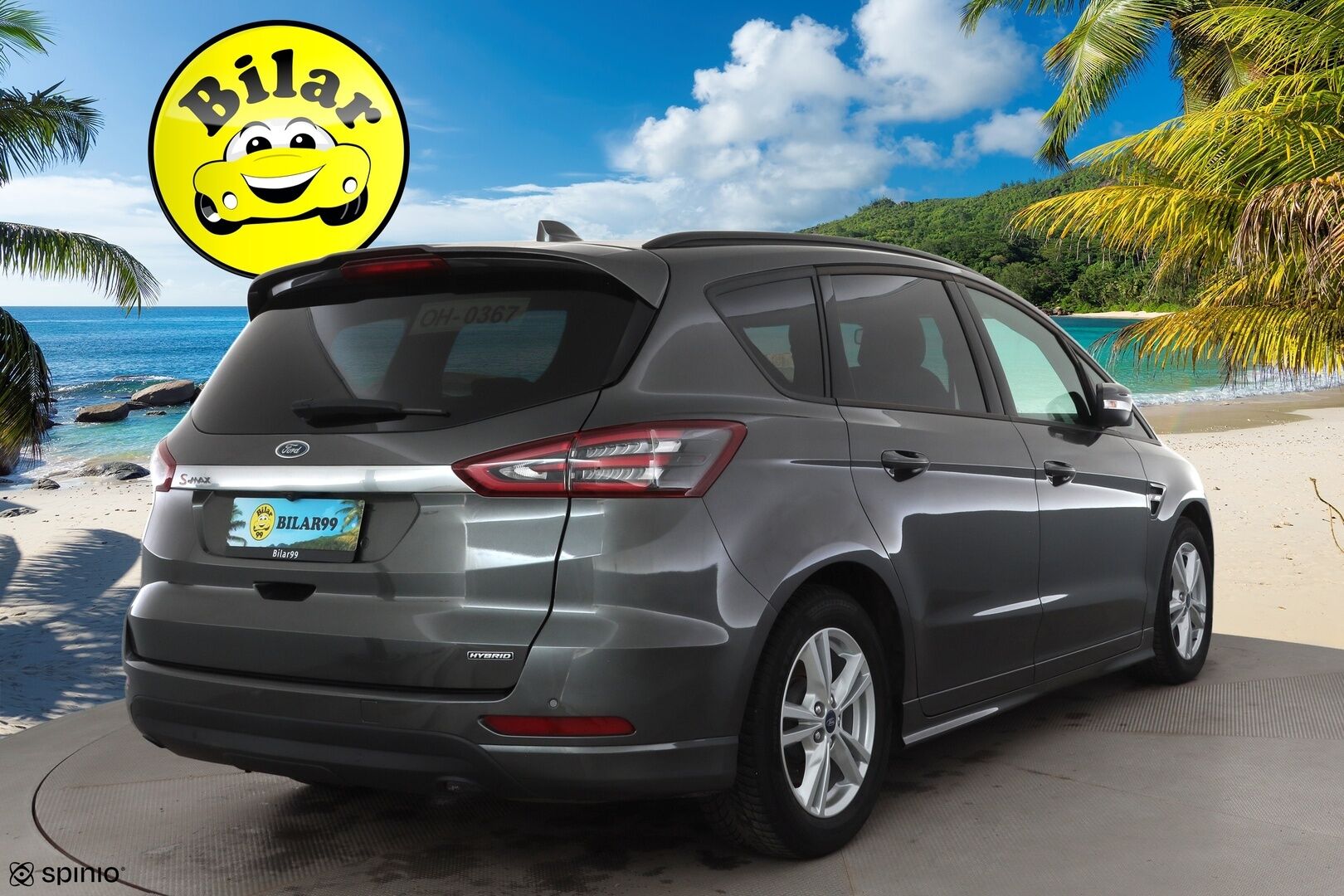 FORD S-MAX 2023 S-Max 2.5 Duratec (FHEV) Hybrid ST-line 5-ovinen - | ACC | Koukku | Muistipenkki | Sähkönahat | P.kamera | Keyless | Lane Assist | Apple & Android | LED | Lämm. tuulilasi | 2x alut | Merkkihuollot | - KORKO VAIN 3,99 %