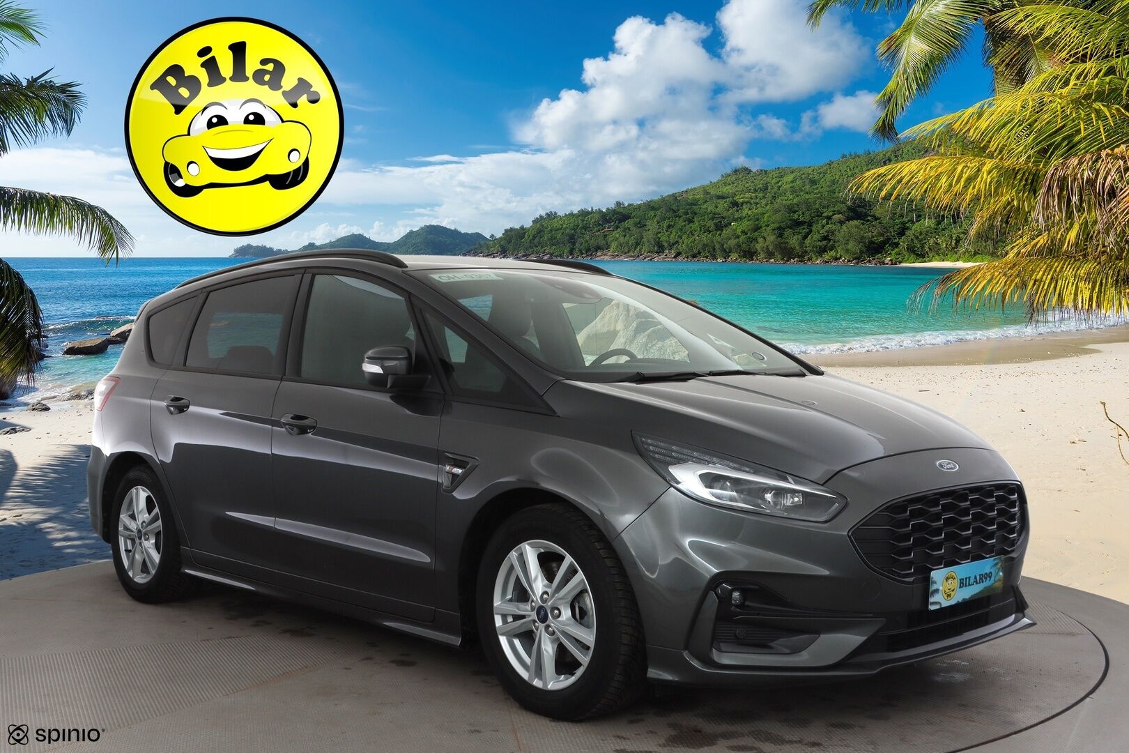 FORD S-MAX 2023 S-Max 2.5 Duratec (FHEV) Hybrid ST-line 5-ovinen - | ACC | Koukku | Muistipenkki | Sähkönahat | P.kamera | Keyless | Lane Assist | Apple & Android | LED | Lämm. tuulilasi | 2x alut | Merkkihuollot | - KORKO VAIN 3,99 %