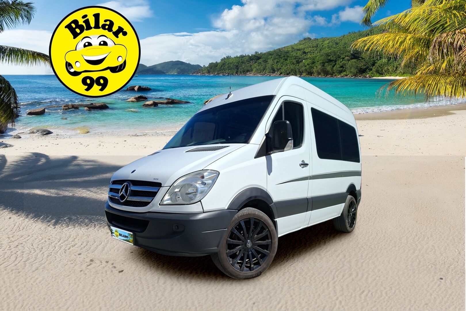 Mercedes-Benz Sprinter 2006 315 CDI Matkailuauto - Vetokoukku | Lohkolämmitin | Jääkaappi | Levitettävä laveri patjalle | Akkulaturi | Sähköpatteri | Invertteri | Pienet kilometrit | Huippukuntoinen!