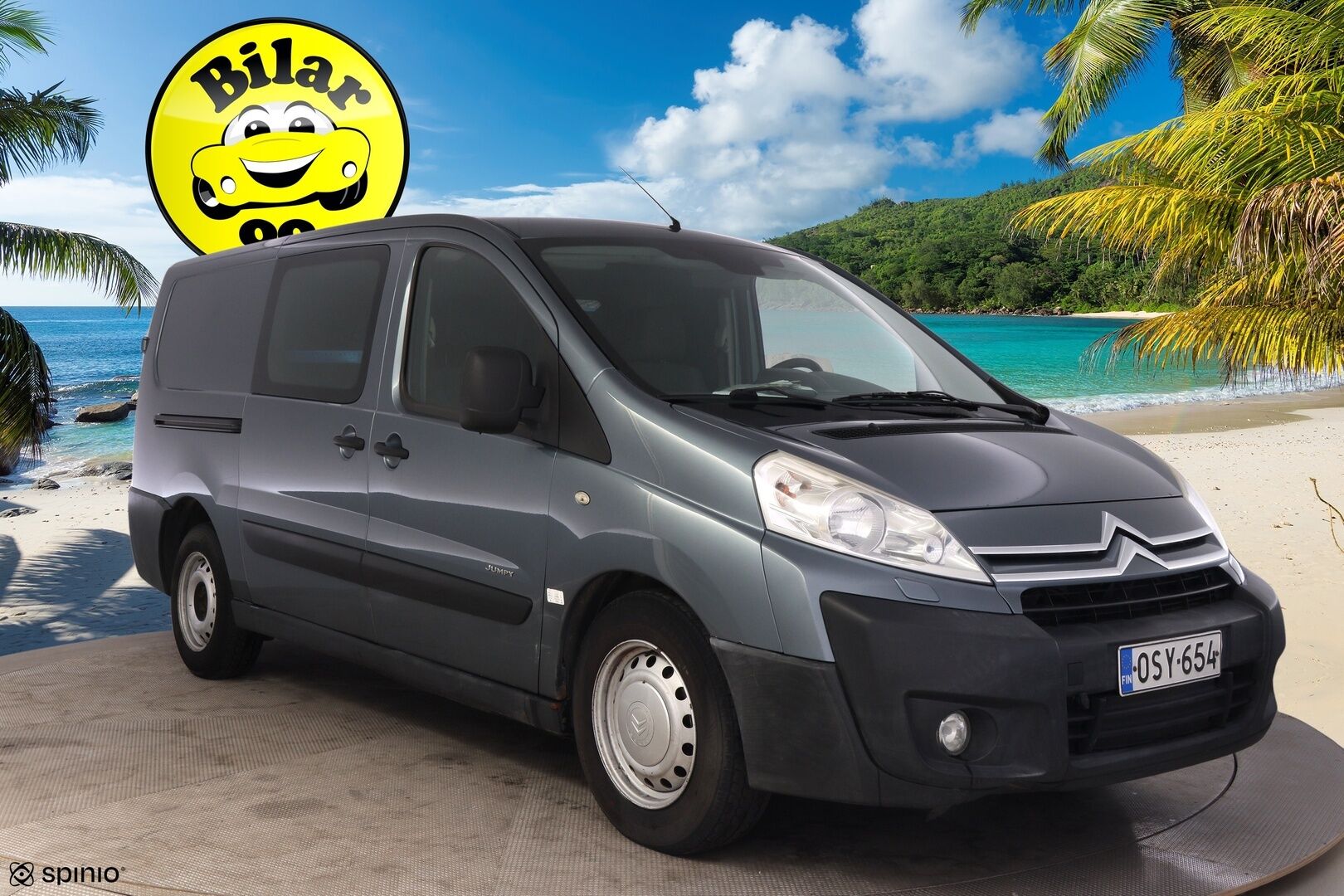 Citroen JUMPY 2008 2.0HDI-12-L2H * Myydään vain yrityksille* - Leimaa 05/26 / Suomi-auto / Webasto / Vetokoukku / 2  Renkaat