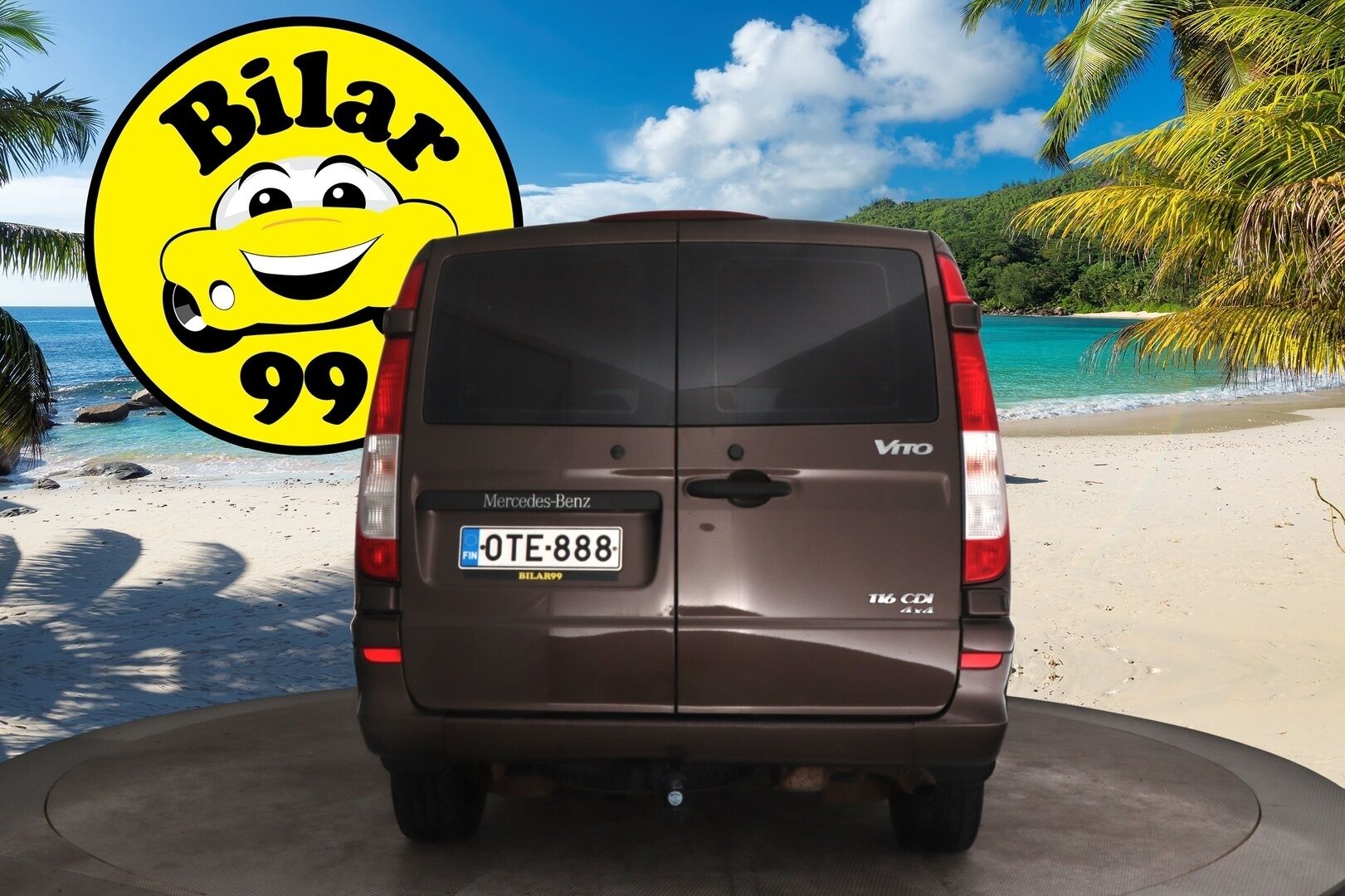 Mercedes-Benz Vito 2012 116CDI 4x4-3,05/32K keskipitkä A2 A** Xenon / Koukku / Vakkari / Suomi-auto - *Karjarauta / Kylkiputket / 2x renkaat&alumiinivanteet*