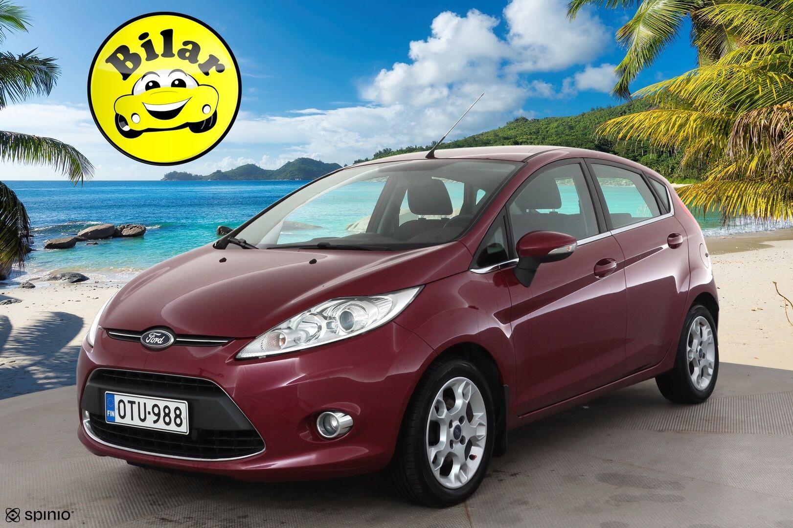 Ford Fiesta 2013 1,25 82 hv Titanium M5 5-ovinen - | Facelift | Bluetooth | AC | Lohkolämmitin | Lämmitettävä Tuulilasi | Penkinlämmittimet | Sähköpeilit | Kahdet renkaat | Suomi-auto |
