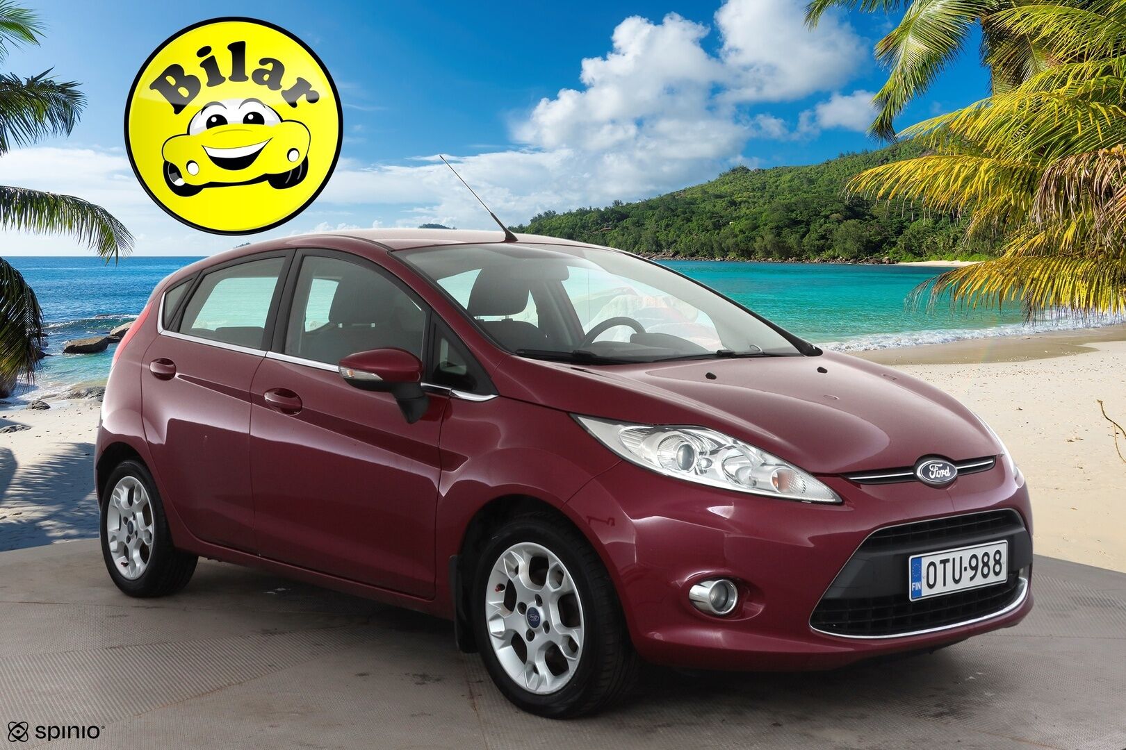 Ford Fiesta 2013 1,25 82 hv Titanium M5 5-ovinen - | Facelift | Bluetooth | AC | Lohkolämmitin | Lämmitettävä Tuulilasi | Penkinlämmittimet | Sähköpeilit | Kahdet renkaat | Suomi-auto |