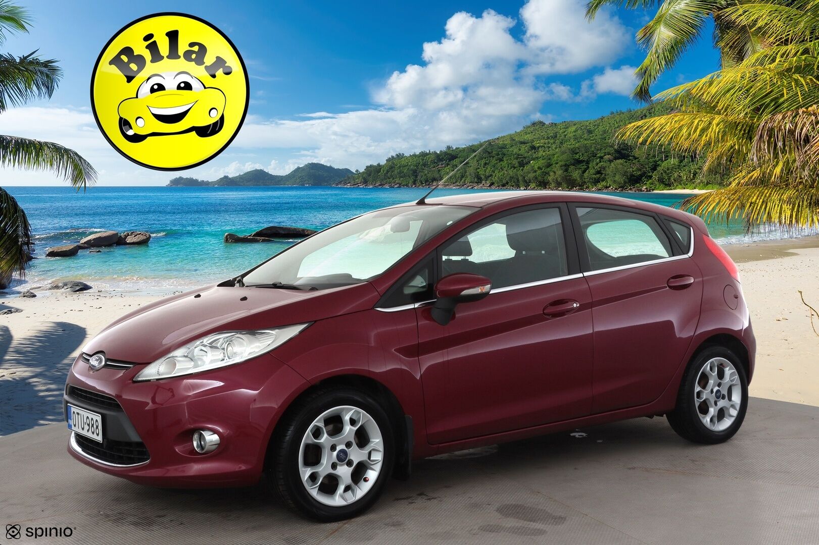 Ford Fiesta 2013 1,25 82 hv Titanium M5 5-ovinen - | Facelift | Bluetooth | AC | Lohkolämmitin | Lämmitettävä Tuulilasi | Penkinlämmittimet | Sähköpeilit | Kahdet renkaat | Suomi-auto |