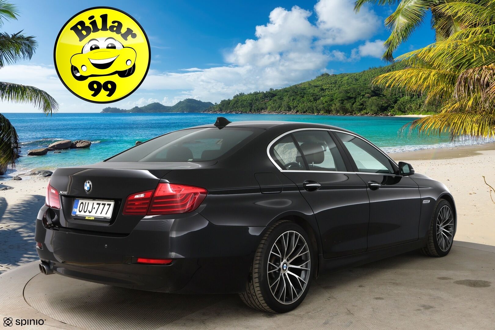 BMW 520 2014 F10 Sedan 520d TwinPower Turbo A xDrive / Harman/Kardon / Ruskeat Sporttinahat / Prof. Navi / Suomi-Auto / P-Tutkat - Lämmitettävä ohjauspyörä / Juuri huollettu!