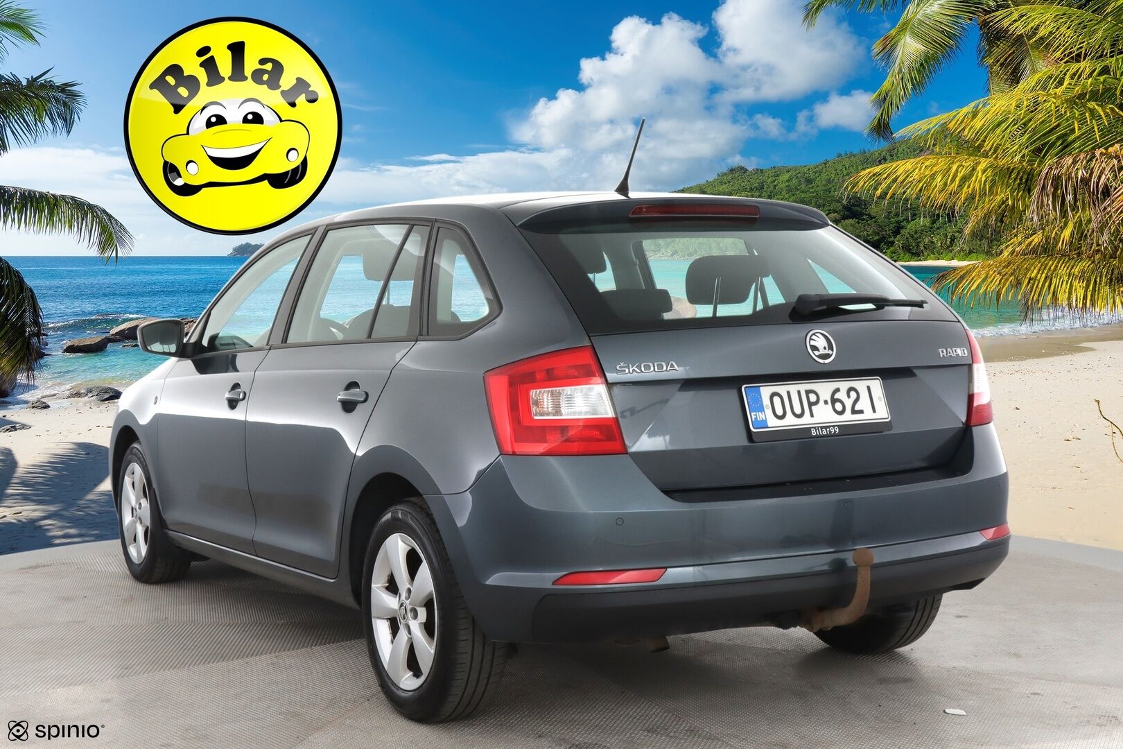 Skoda Rapid 2015 Spaceback 1,2 TSI 105 Ambition - | Suomi-auto | 2. Omisteinen | Lohko + sisäpistoke | Koukku | Vakkari | Tutkat takana | Ilmastointi | Taloudellinen |