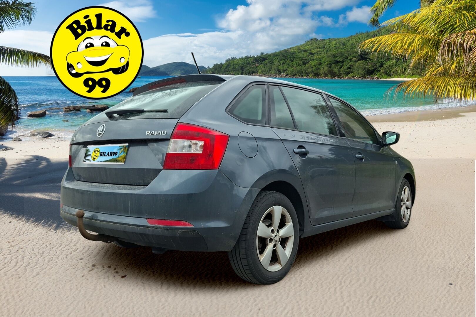 Skoda Rapid 2014 Spaceback 1,2 TSI 105 Ambition / Suomi-auto / 2. Omisteinen / Lohko + sisäpistoke / Koukku / Vakkari - Tutkat takana / Ilmastointi / Taloudellinen 