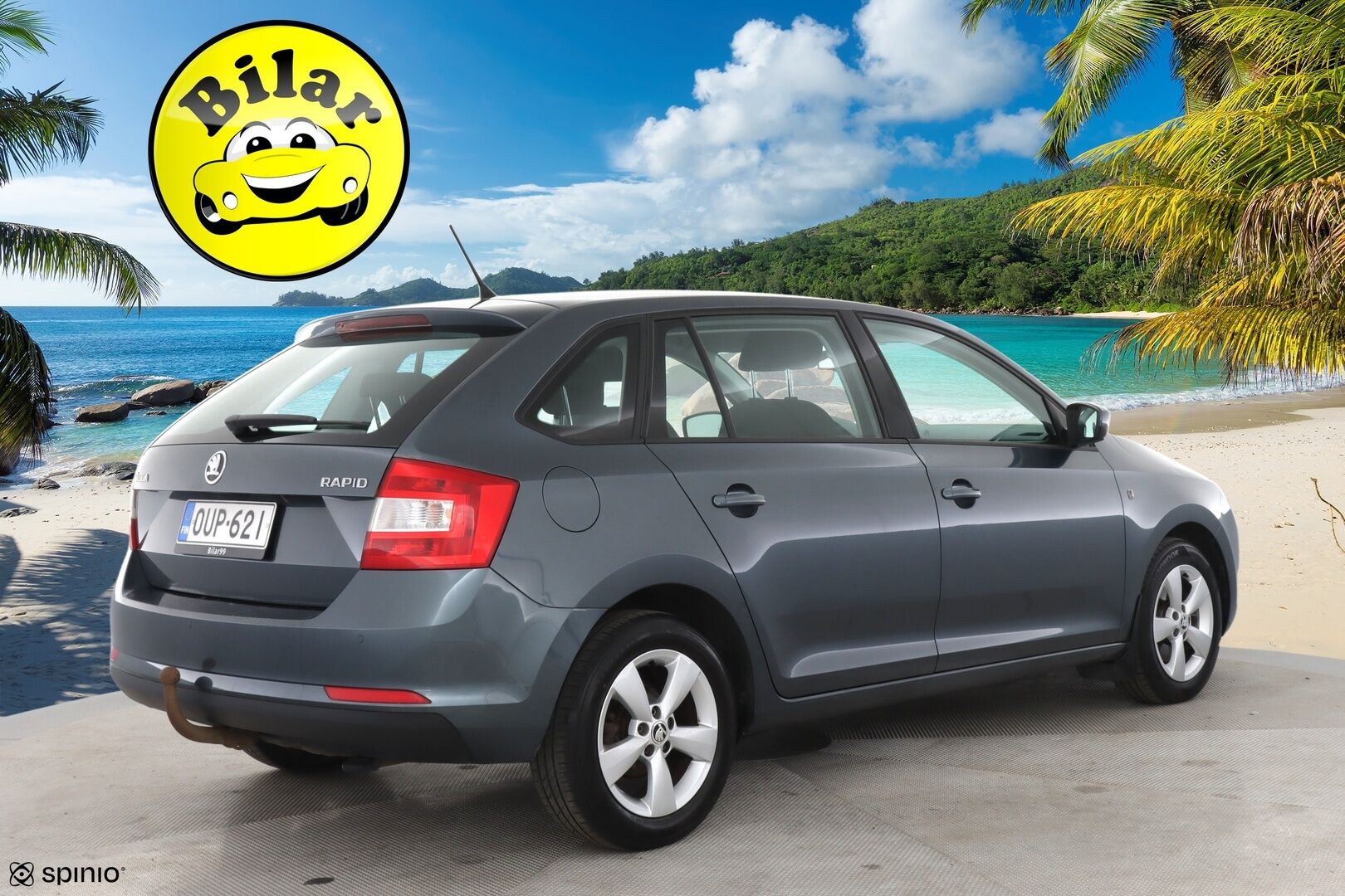 Skoda Rapid 2015 Spaceback 1,2 TSI 105 Ambition - | Suomi-auto | 2. Omisteinen | Lohko + sisäpistoke | Koukku | Vakkari | Tutkat takana | Ilmastointi | Taloudellinen |