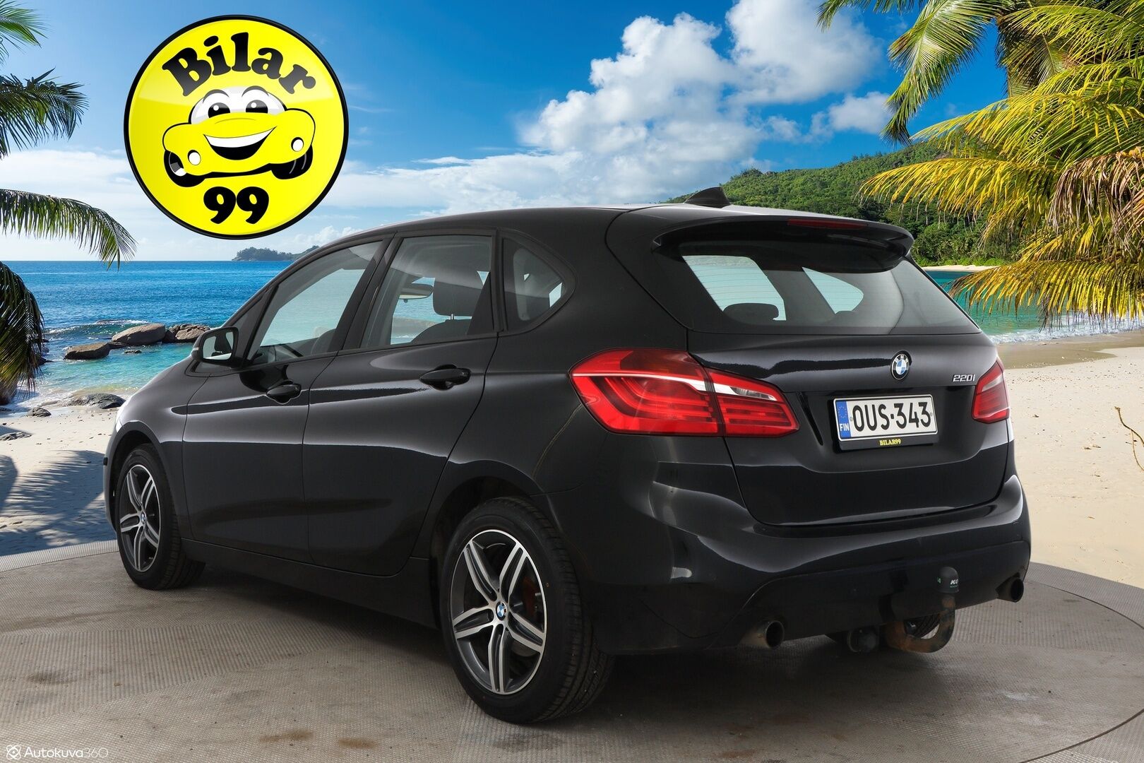 BMW 220 2015 F45 Active Tourer 220i A Business Sport - Suomiauto / Vetokoukku / Vakkari / LED / Sporttipenkit / Lohkolämmitin / Kahdet todella hyvät renkaat!