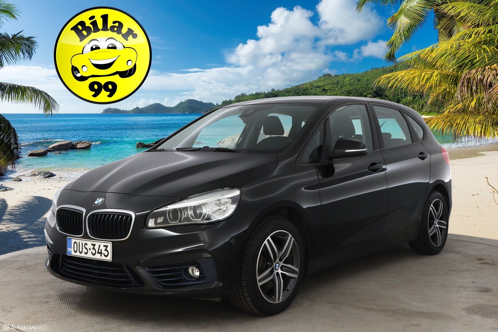 BMW 220 2015 F45 Active Tourer 220i A Business Sport - Suomiauto / Vetokoukku / Vakkari / LED / Sporttipenkit / Lohkolämmitin / Kahdet todella hyvät renkaat!