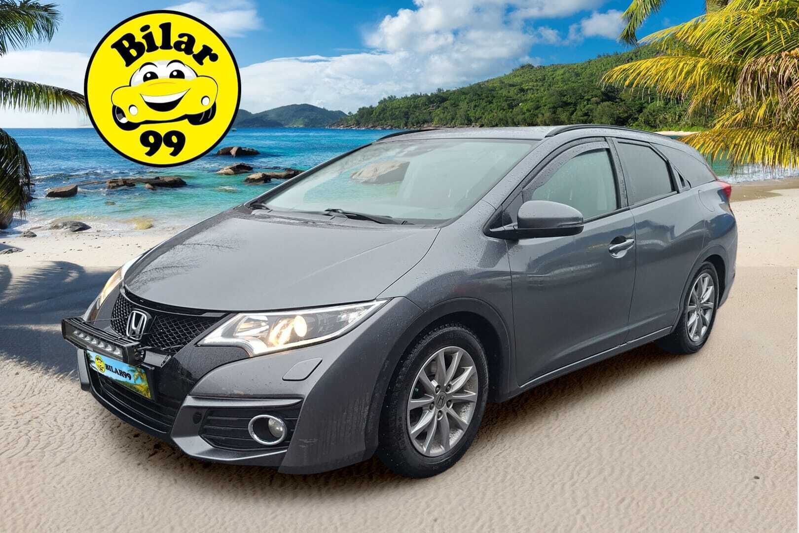 Honda Civic 2015 Tourer 1,8i Joy Edition * Webasto / Vakkari / P-kamera / Sisätila lämmitin * - * Suomi auto / Kahdet renkaat Hondan alu vanteilla * - HULLU BLACKWEEK KORKOTARJOUS 2,49%