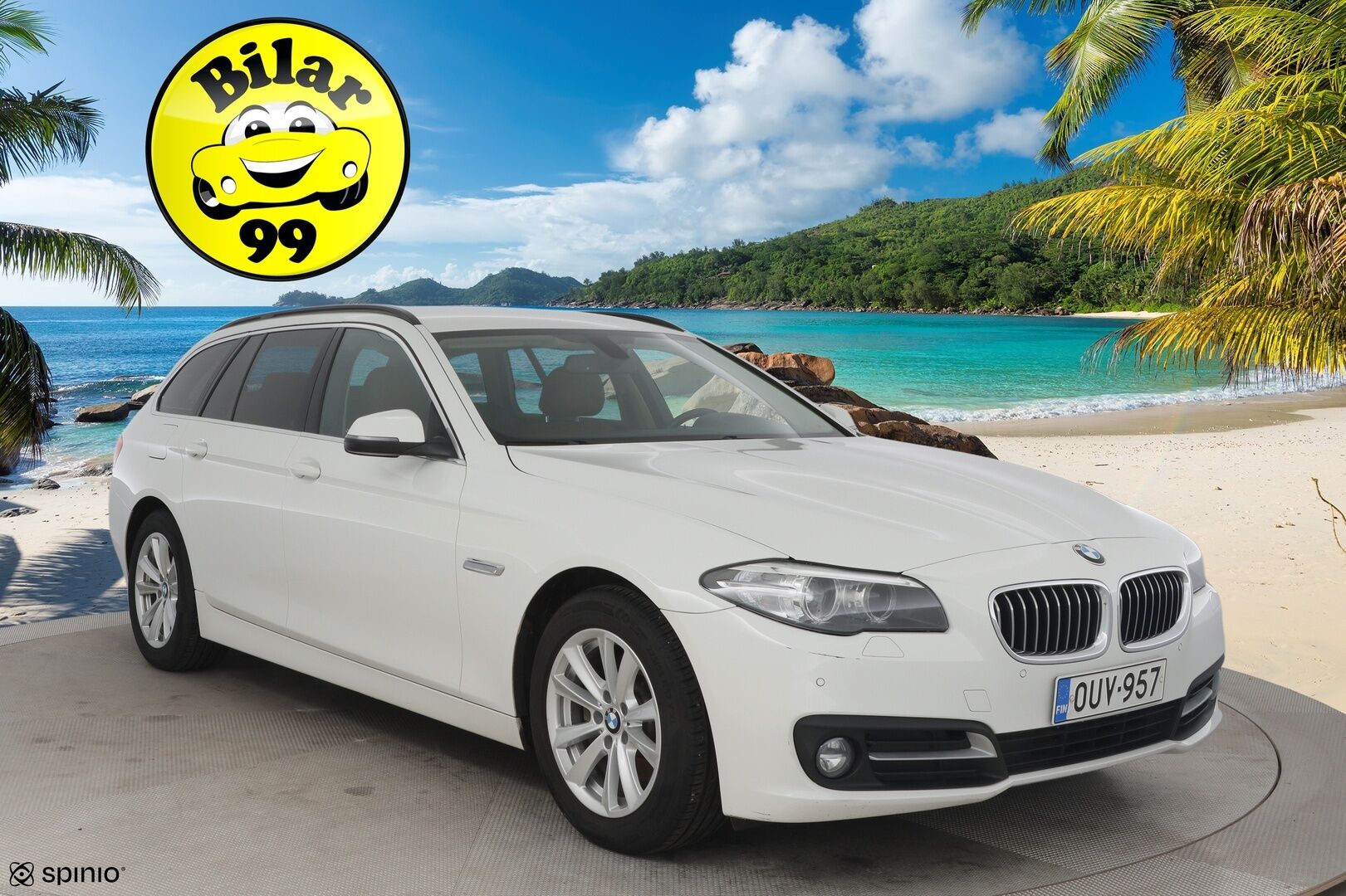 BMW 520 2016 F11 Touring TwinPower A Business Exclusive Edition * Ruskeat nahat / Sähkökontti / Sähkökoukku / Navigointi * - B47 / Juuri katsastettu / Hyvät renkaat! / Suomi-auto *