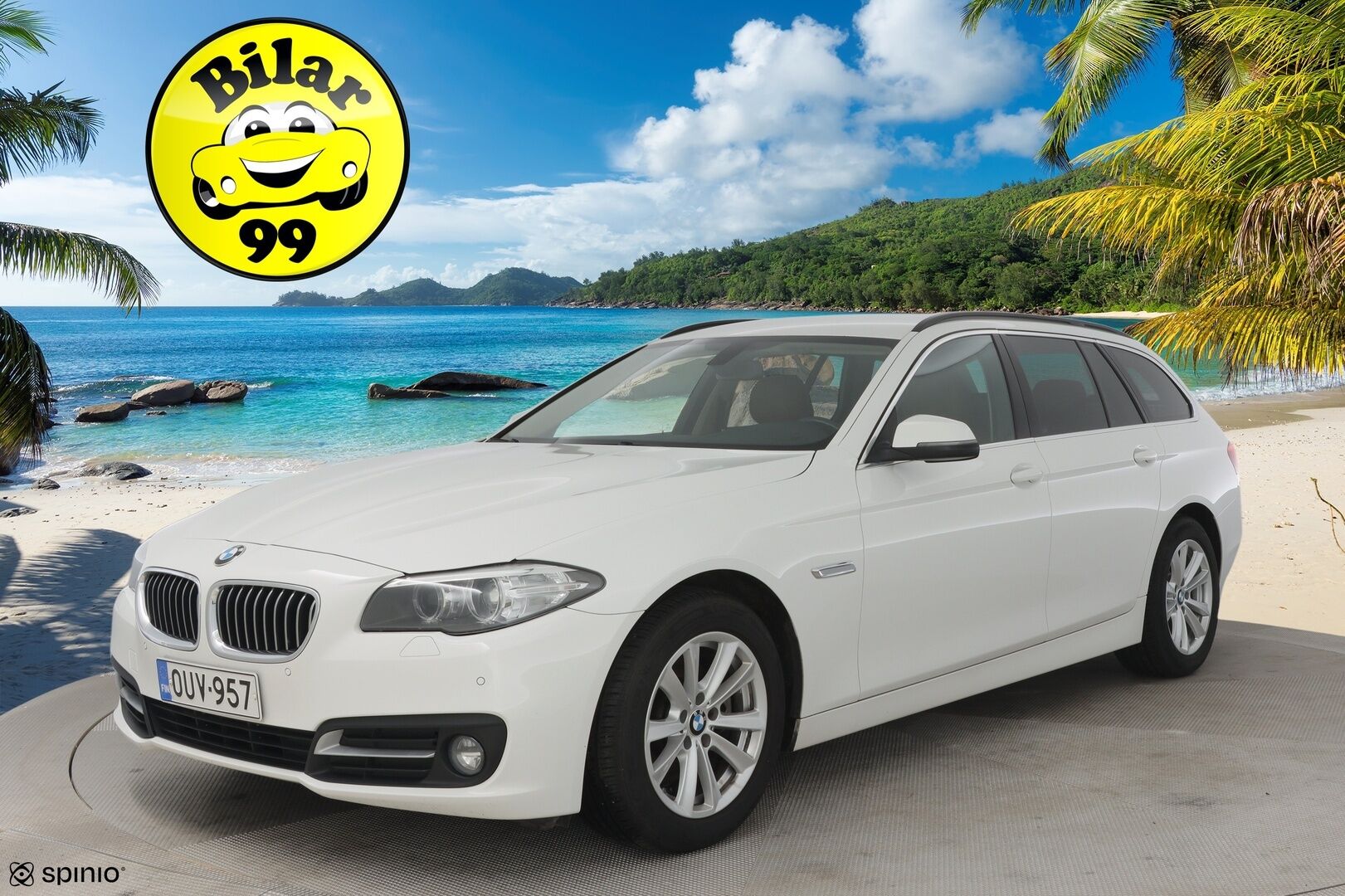 BMW 520 2016 F11 Touring TwinPower A Business Exclusive Edition * Ruskeat nahat / Sähkökontti / Sähkökoukku / Navigointi * - B47 / Juuri katsastettu / Hyvät renkaat! / Suomi-auto *