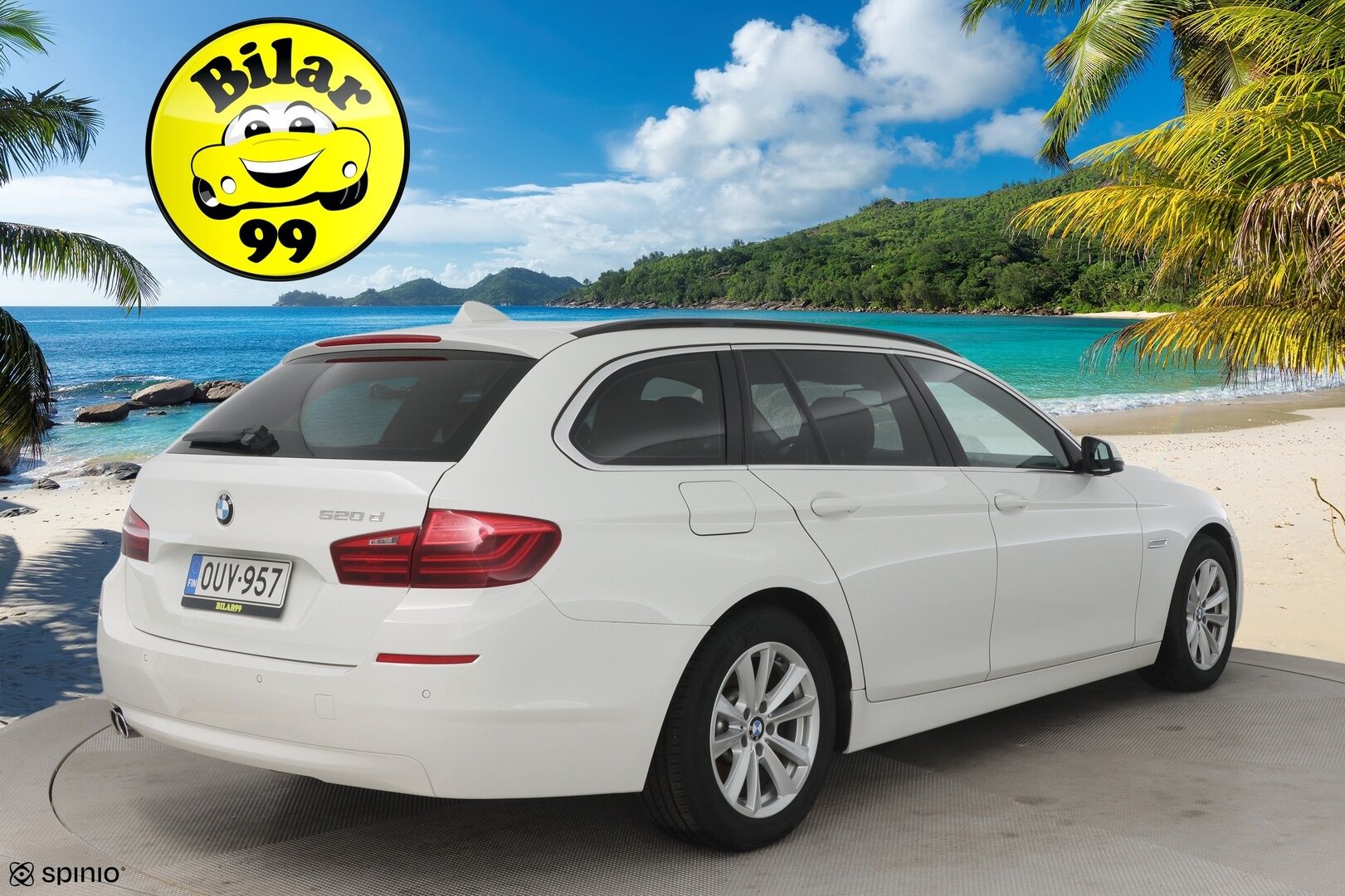 BMW 520 2016 F11 Touring TwinPower A Business Exclusive Edition * Ruskeat nahat / Sähkökontti / Sähkökoukku / Navigointi * - B47 / Juuri katsastettu / Hyvät renkaat! / Suomi-auto *