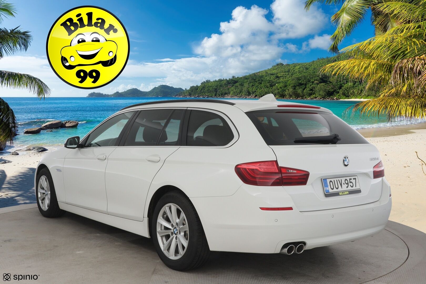 BMW 520 2016 F11 Touring TwinPower A Business Exclusive Edition * Ruskeat nahat / Sähkökontti / Sähkökoukku / Navigointi * - B47 / Juuri katsastettu / Hyvät renkaat! / Suomi-auto *