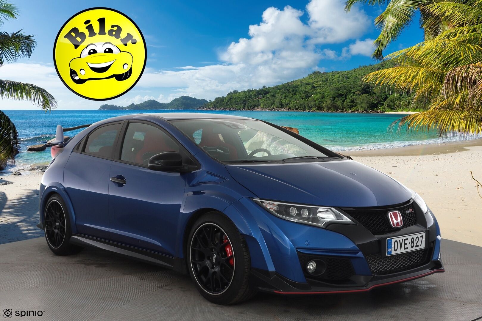 Honda Civic 2016 5D 2,0 Type-R GT - | BBS CHR | Kuppipenkit | Navi | P.kamera | Keyless | BSM | Kaistavahti | +R tila | Lohko + sisälämmitin | LED | BT | 2x renkaat aluin | Huoltokirja | Suomiauto | 