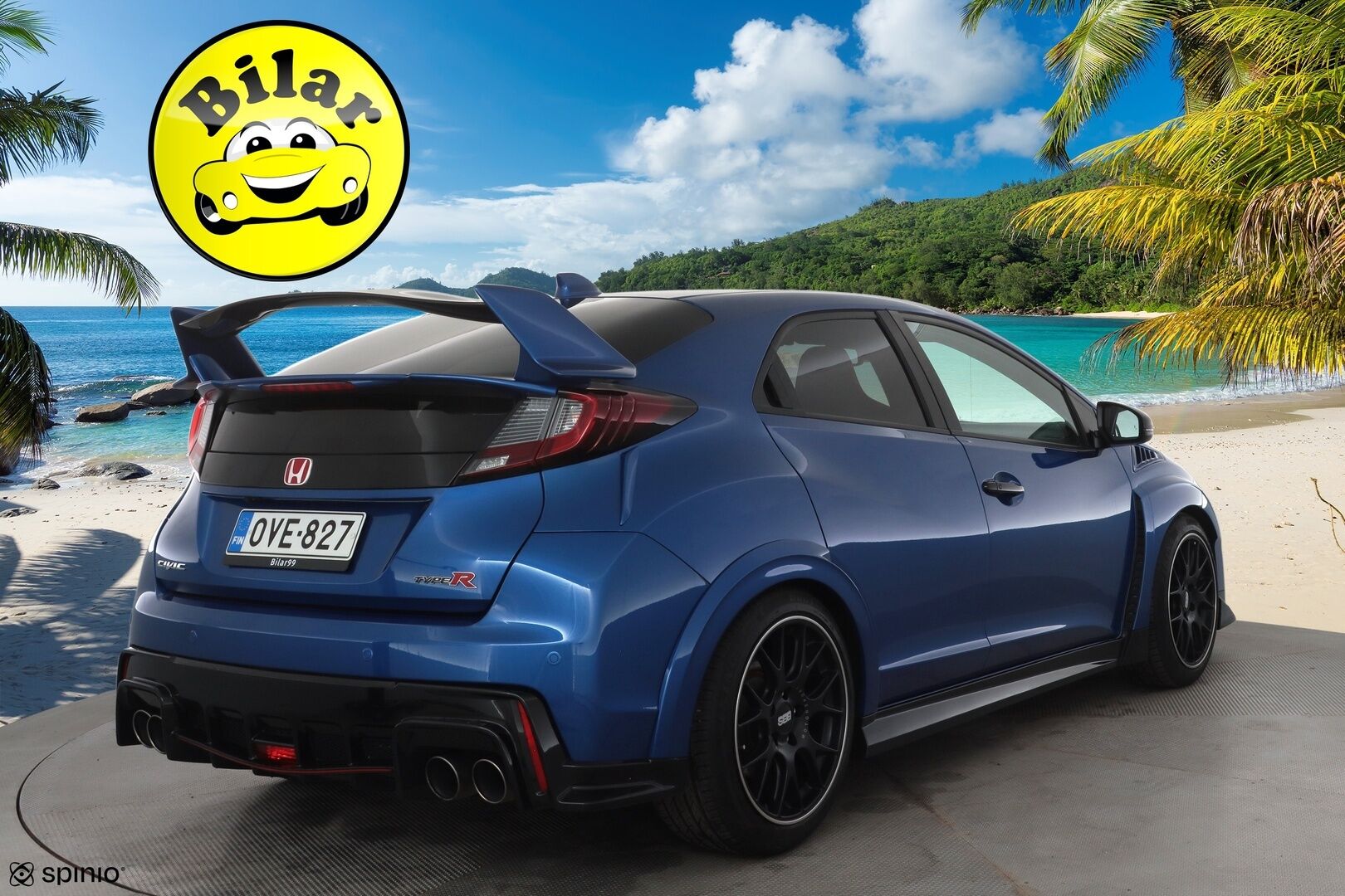 Honda Civic 2016 5D 2,0 Type-R GT - | BBS CHR | Kuppipenkit | Navi | P.kamera | Keyless | BSM | Kaistavahti | +R tila | Lohko + sisälämmitin | LED | BT | 2x renkaat aluin | Huoltokirja | Suomiauto | 