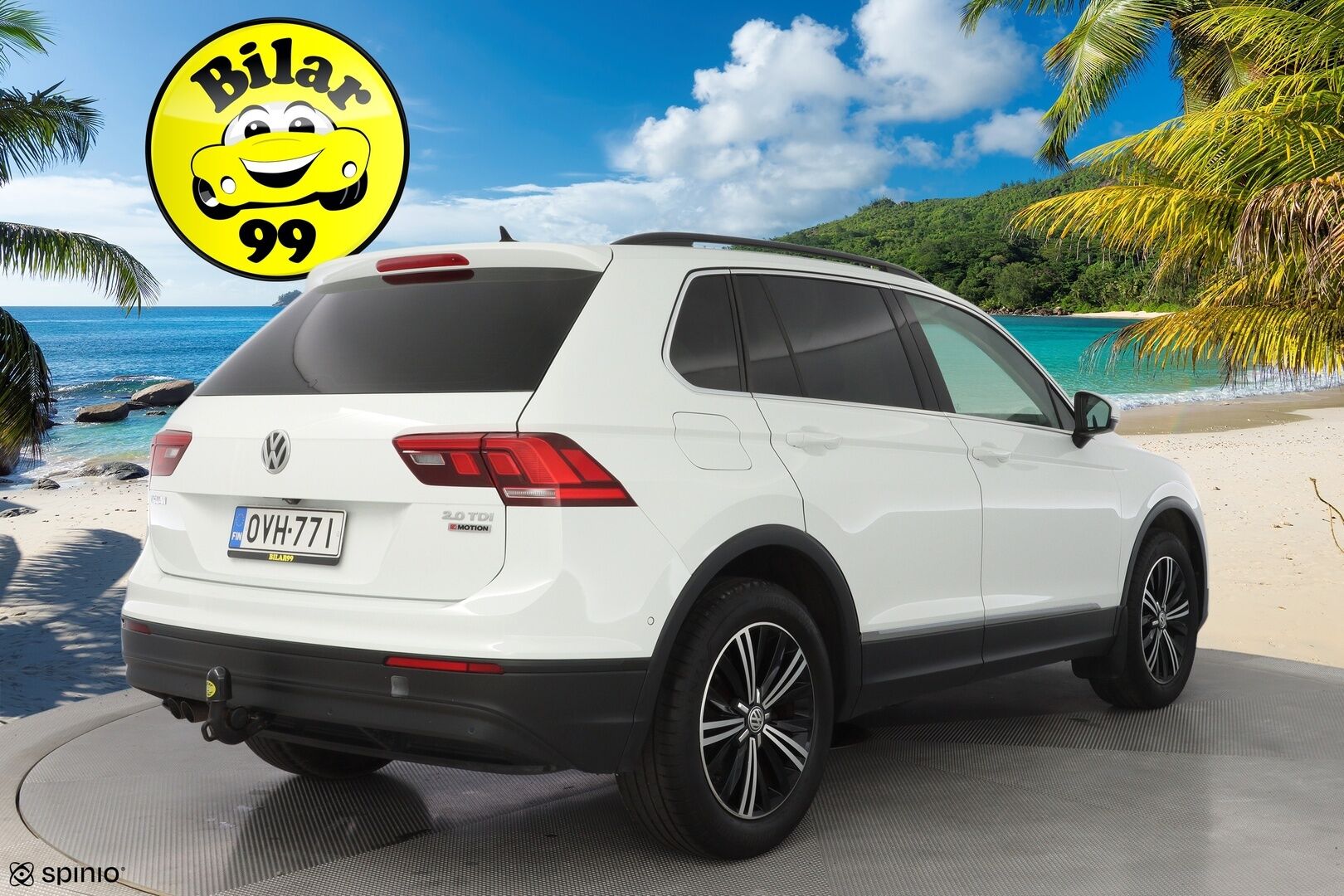 Volkswagen Tiguan 2016 Comfortline 2,0 TDI SCR 110 kW (150 hv) 4MOTION DSG  *Webasto / ACC / Koukku / Kamera / Navi / Ratinlämmitin / Lane assist* - Suomi-auto / Kahdet alumiinivanteet / Viimeisin huolto 223tkm! / Jakopää 192tkm kohdalla! 