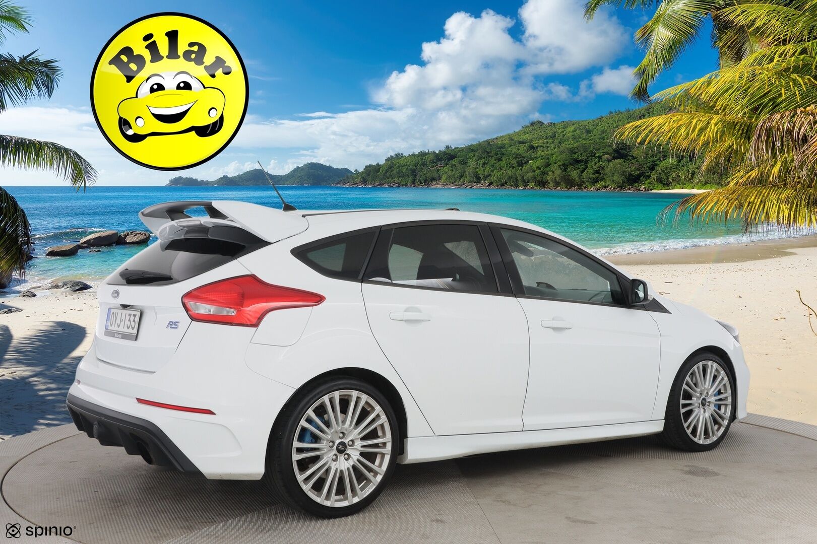 Ford Focus 2016 2,3 EcoBoost 350 hv start/stop M6 RS 5-ovinen - Suomi-Auto | Lämmitettävä tuulilasi | Vakionopeudensäädin | Peruutuskamera | Keyless | Lämmitettävä ohjauspyörä | 2x Avain | Launch Control 