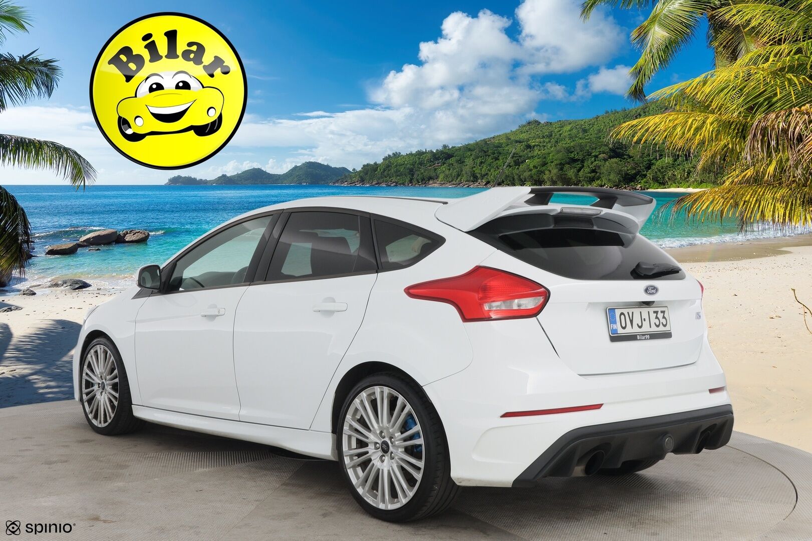 Ford Focus 2016 2,3 EcoBoost 350 hv start/stop M6 RS 5-ovinen - Suomi-Auto | Lämmitettävä tuulilasi | Vakionopeudensäädin | Peruutuskamera | Keyless | Lämmitettävä ohjauspyörä | 2x Avain | Launch Control 