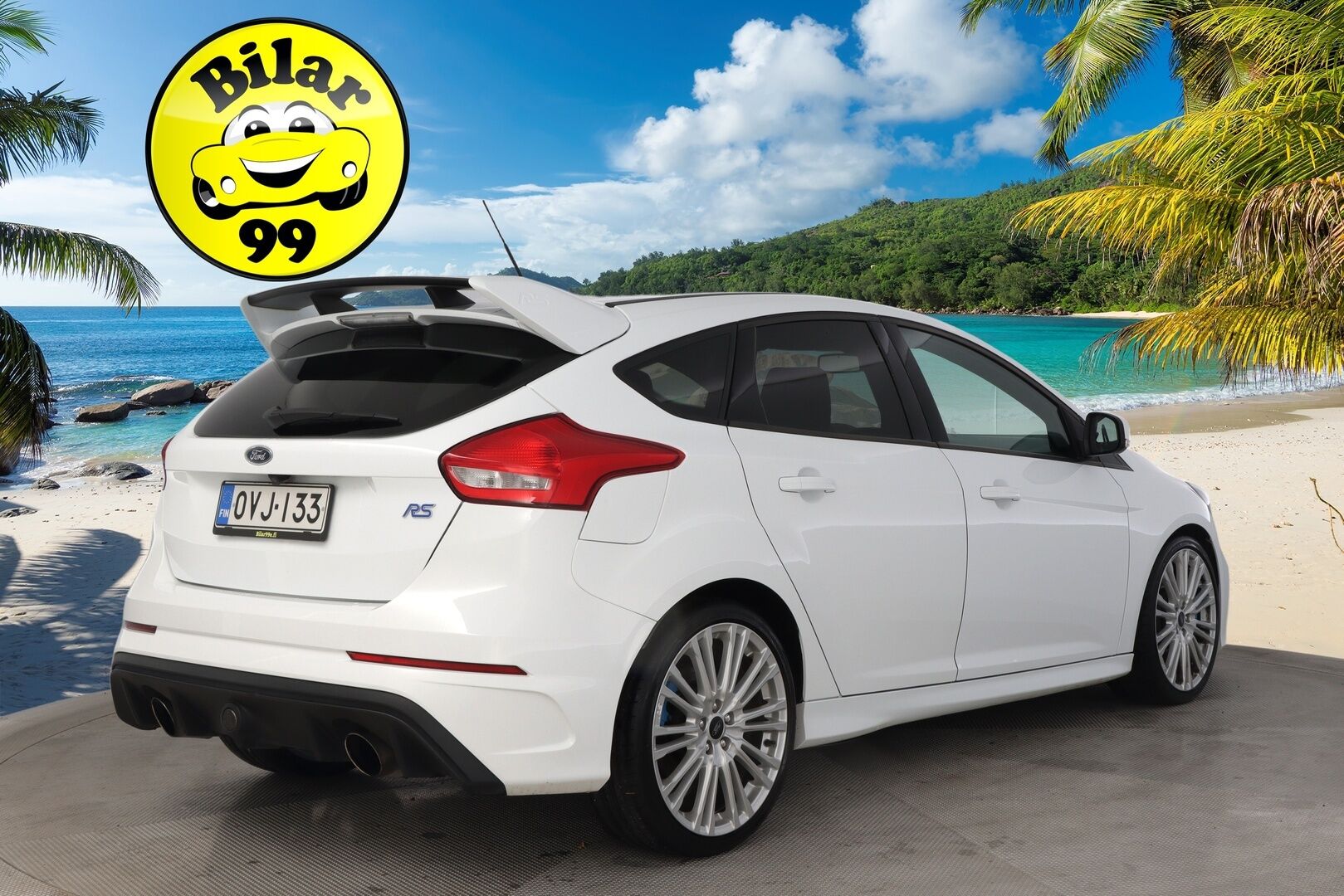 Ford Focus 2016 2,3 EcoBoost 350 hv start/stop M6 RS 5-ovinen Vakionopeudensäädin / Peruutuskamera / Keyless / Lämmitettävä Tuulilasi - Suomi-Auto / Lämmitettävä ohjauspyörä / 2x Avain / Launch Control 