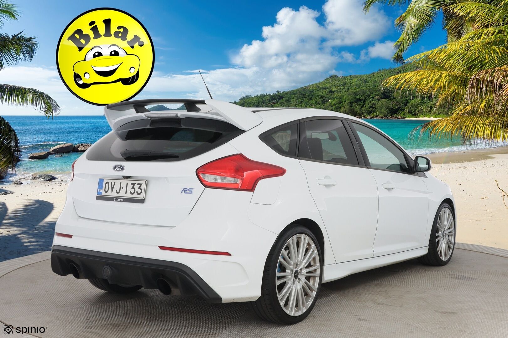 Ford Focus 2016 2,3 EcoBoost 350 hv start/stop M6 RS 5-ovinen - Suomi-Auto | Lämmitettävä tuulilasi | Vakionopeudensäädin | Peruutuskamera | Keyless | Lämmitettävä ohjauspyörä | 2x Avain | Launch Control 