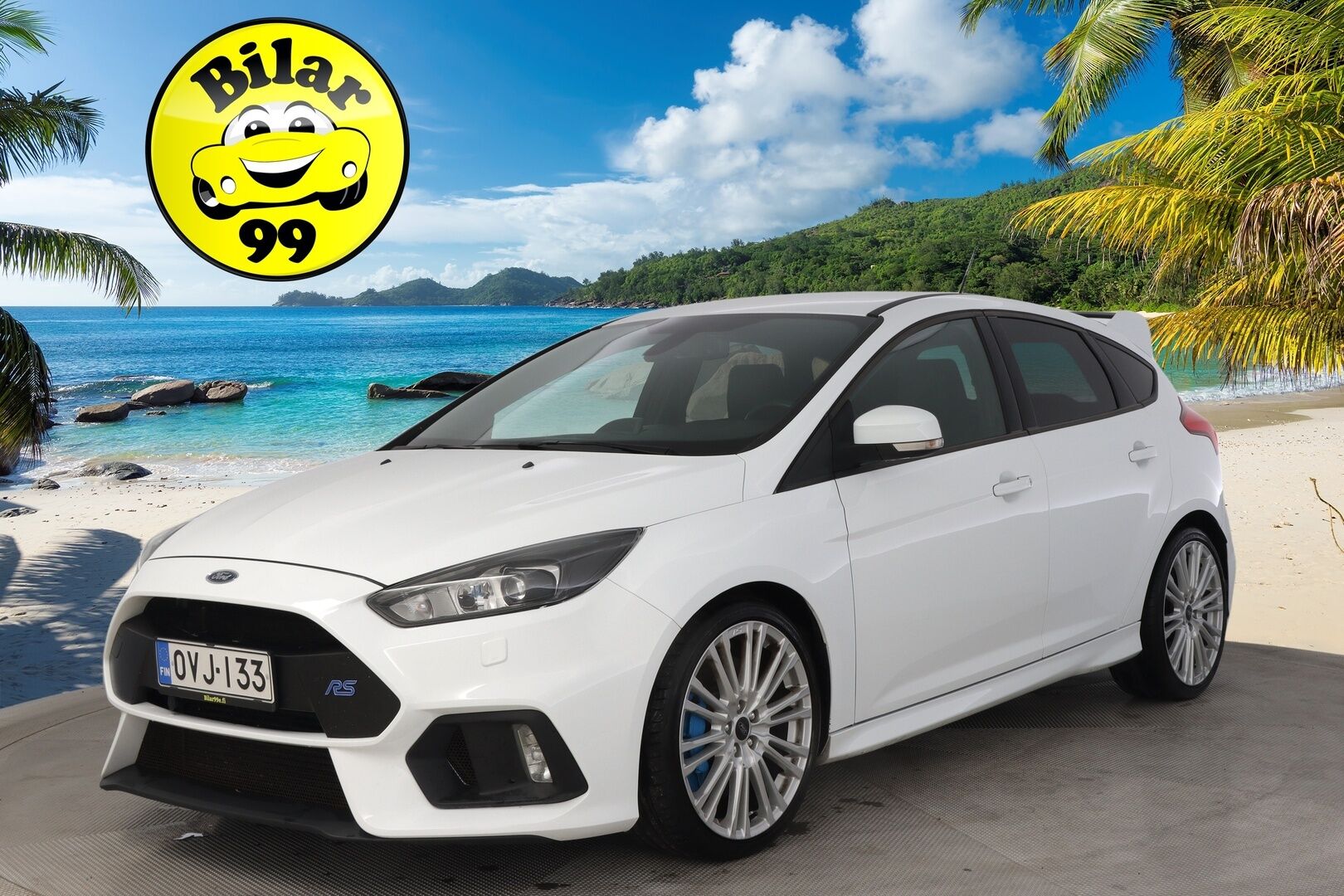 Ford Focus 2016 2,3 EcoBoost 350 hv start/stop M6 RS 5-ovinen Vakionopeudensäädin / Peruutuskamera / Keyless / Lämmitettävä Tuulilasi - Suomi-Auto / Lämmitettävä ohjauspyörä / 2x Avain / Launch Control 