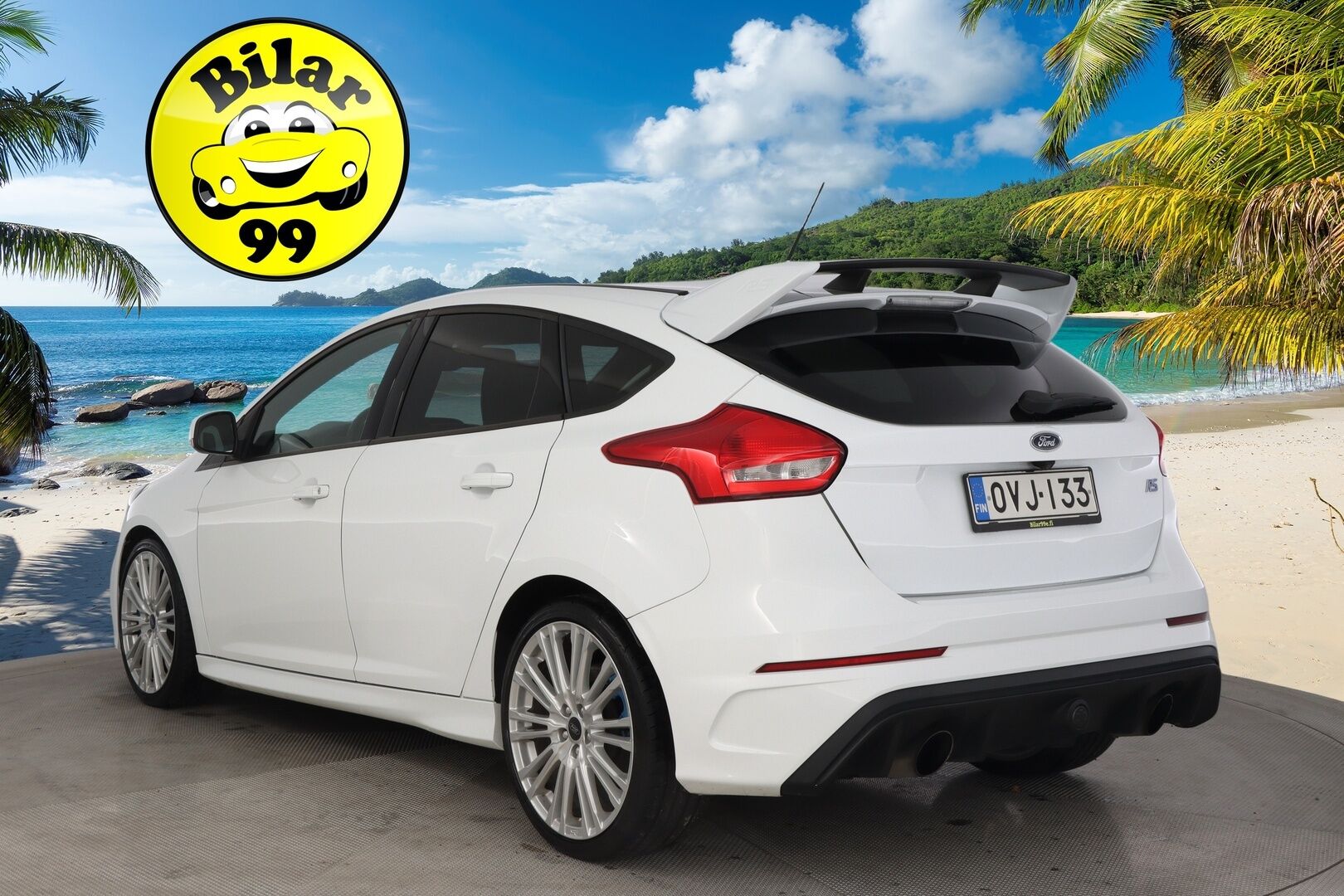 Ford Focus 2016 2,3 EcoBoost 350 hv start/stop M6 RS 5-ovinen Vakionopeudensäädin / Peruutuskamera / Keyless / Lämmitettävä Tuulilasi - Suomi-Auto / Lämmitettävä ohjauspyörä / 2x Avain / Launch Control 
