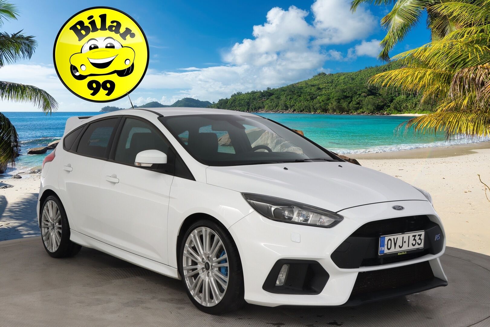 Ford Focus 2016 2,3 EcoBoost 350 hv start/stop M6 RS 5-ovinen Vakionopeudensäädin / Peruutuskamera / Keyless / Lämmitettävä Tuulilasi - Suomi-Auto / Lämmitettävä ohjauspyörä / 2x Avain / Launch Control 