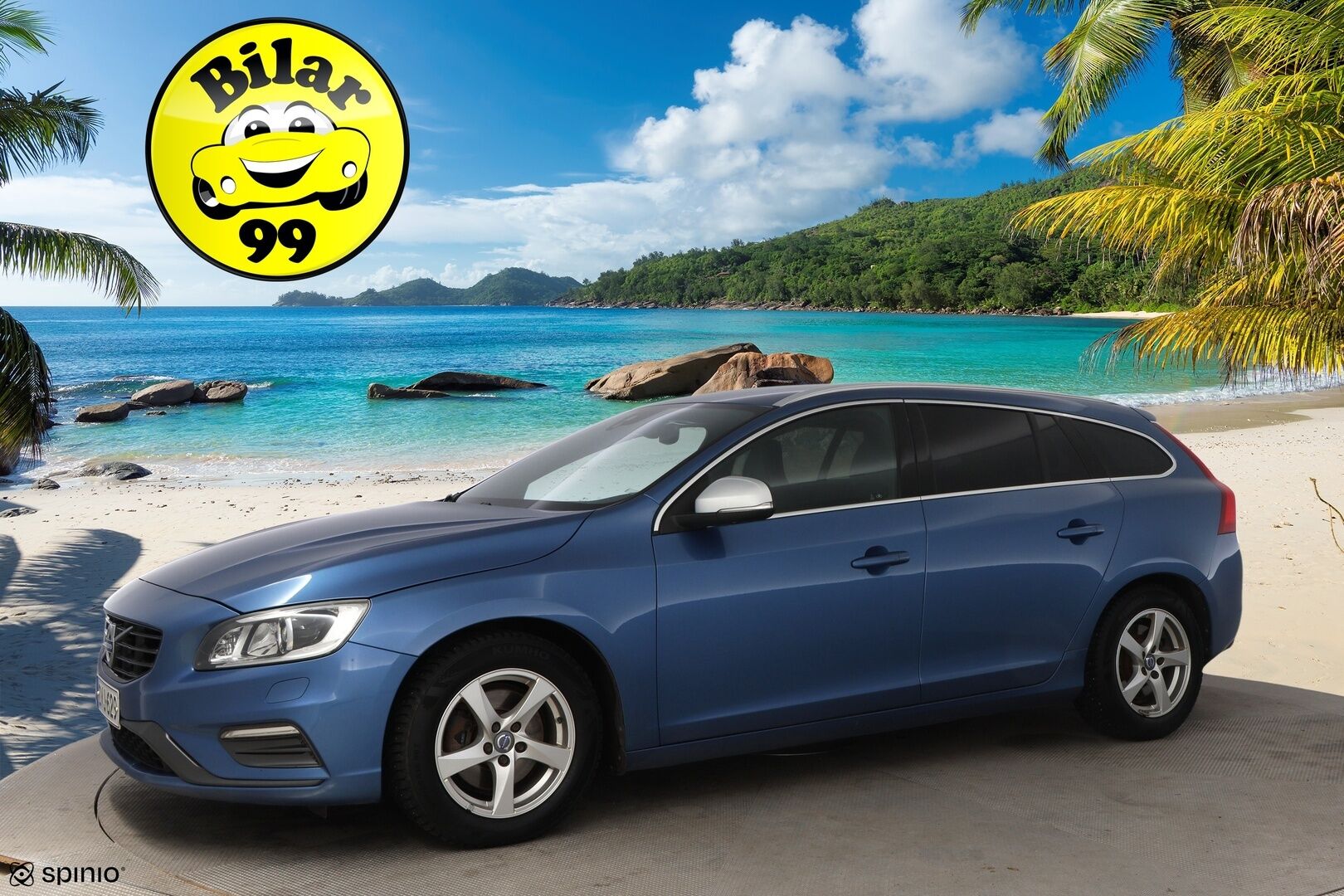 Volvo V60 2017 D4 R-Design Edition aut * 2OM Suomiauto / Webasto / Harman&Kardon / Nahka-Alcantara / Digimittari / KeylessGo - Jakopää hiljattain tehty / Metalliväri / 2x Renkaat aluvantein! - HULLU BLACKWEEK KORKOTARJOUS 2,49%