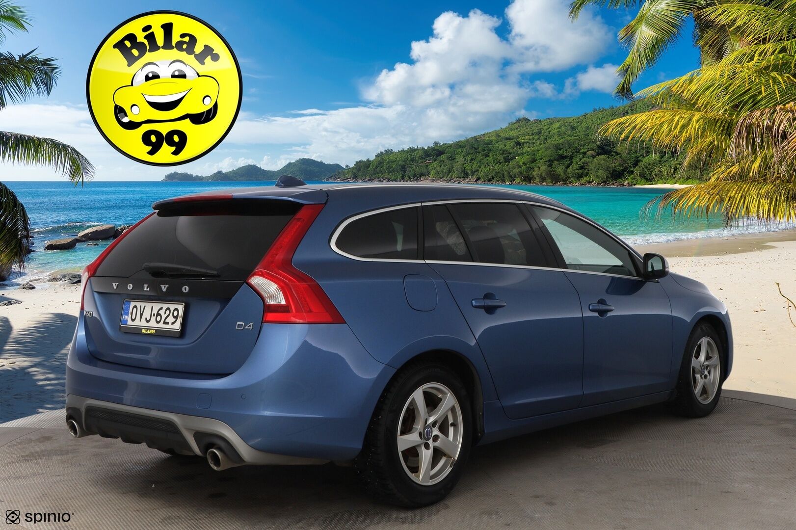 Volvo V60 2017 D4 R-Design Edition aut * 2OM Suomiauto / Webasto / Harman&Kardon / Nahka-Alcantara / Digimittari / KeylessGo - Jakopää hiljattain tehty / Metalliväri / 2x Renkaat aluvantein! - HULLU BLACKWEEK KORKOTARJOUS 2,49%