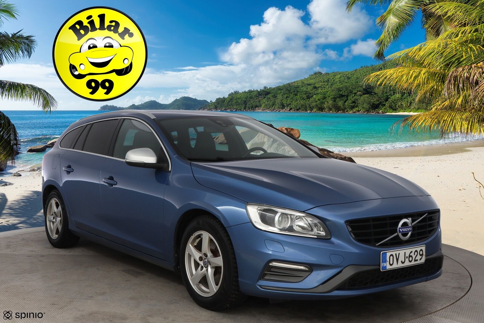 Volvo V60 2016 D4 R-Design Edition aut * 2OM Suomiauto / Webasto / Harman&Kardon / Nahka-Alcantara / Digimittari / KeylessGo - Jakopää hiljattain tehty / Metalliväri / 2x Renkaat aluvantein! - Osta nyt, maksa vasta ensi vuonna