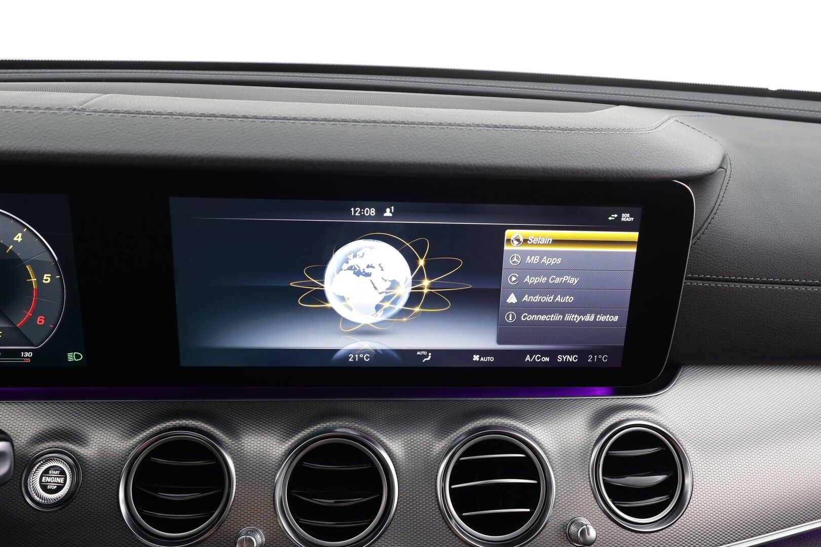 Mercedes-Benz E 2016 220 d A Premium Business AMG * Widescreen / Multibeam / P.Kamera / Sportpenkit / Navi / Katveavustin * - Kahdet renkaat