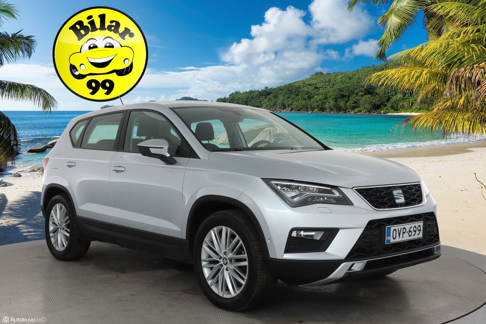 Seat Ateca 2017 2,0 TDI 150 4DRIVE Style ** Webasto / Koukku / Adapt.Vakkari / LED-valot / P.Tutkat ** - Talvivarusteet / Suomi-auto / Kahdet Renkaat - HULLUT VÄLIPÄIVÄT KORKOTARJOUS 2,49%